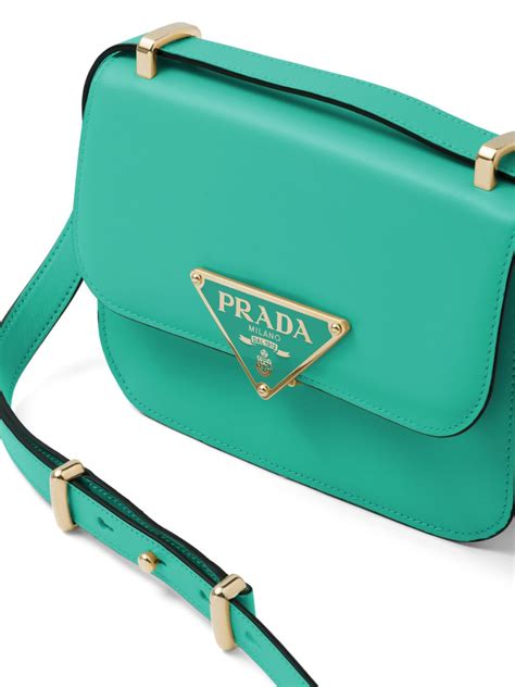 prada bedazzled bag|Prada emblem shoulder bag.